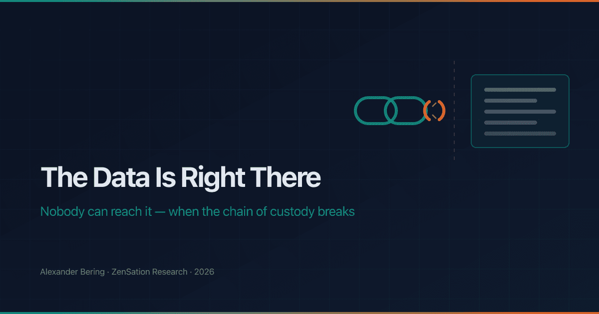 The Data Is Right There. Nobody Can Reach It.