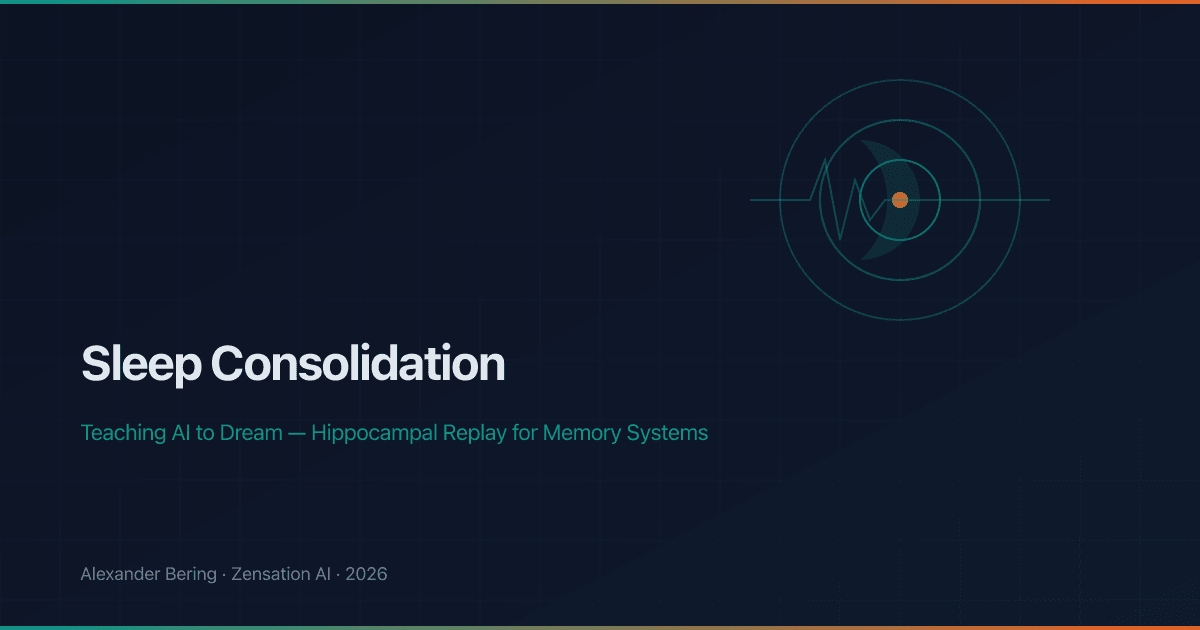 Sleep Consolidation: Wenn KI lernt zu träumen